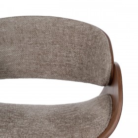 Sedia da Ufficio Marrone Nero Beige 59 x 64 x 88 cm