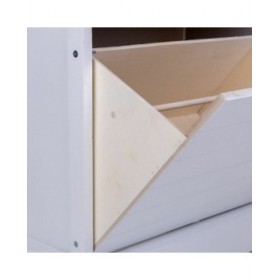 Scarpiera Alexandra House Living Bianco 28 x 58 x 50 cm 1 cassetto
