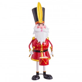 Decorazione Natalizia Multicolore Babbo Natale Soldato 15 x 11 x 35,5 cm