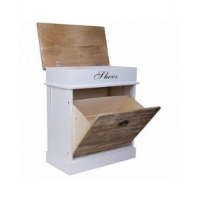Scarpiera Alexandra House Living Bianco 28 x 58 x 50 cm 1 cassetto