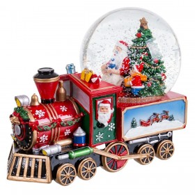 Decorazione Natalizia Multicolore Treno 21,5 x 12 x 17,5 cm
