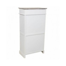 Scarpiera Alexandra House Living Bianco 28 x 98 x 50 cm 2 cassetti