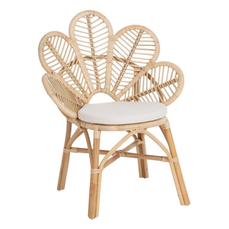 Sedia da Sala da Pranzo Naturale Rattan 76 x 68 x 91 cm