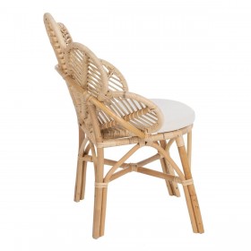 Sedia da Sala da Pranzo Naturale Rattan 76 x 68 x 91 cm