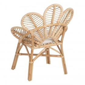 Sedia da Sala da Pranzo Naturale Rattan 76 x 68 x 91 cm