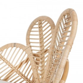 Sedia da Sala da Pranzo Naturale Rattan 76 x 68 x 91 cm