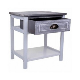 Comodino Alexandra House Living Bianco 29 x 42 x 40 cm