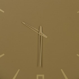 Orologio da Parete Giallo Cristallo Acciaio 51 x 5 x 51 cm
