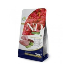 Cibo per gatti Farmina N&D CAT QUINOA WEIGHT MANAGEMENT Adulto Agnello Broccoli 5 kg
