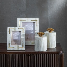 Cornice Portafoto Crema Dorato Resina Rame 10 x 15 cm 17 x 1,5 x 22 cm