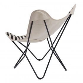 Poltrona Bianco Nero 75 x 75 x 95 cm