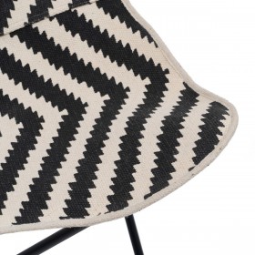 Poltrona Bianco Nero 75 x 75 x 95 cm