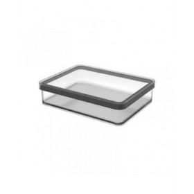 Secchio contenitore Rotho Nero Trasparente Plastica