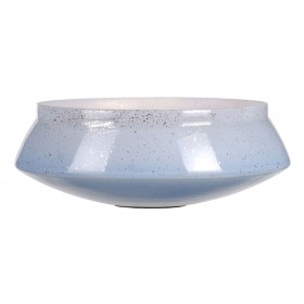 Centrotavola Azzurro Argentato Cristallo 32 x 32 x 12 cm
