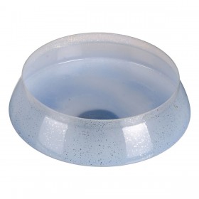Centrotavola Azzurro Argentato Cristallo 32 x 32 x 12 cm