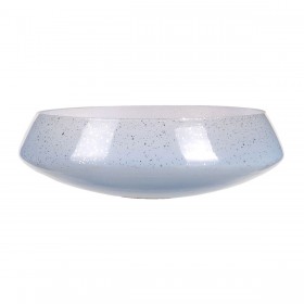 Centrotavola Azzurro Argentato Cristallo 24 x 24 x 8 cm