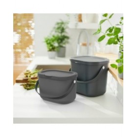 Secchio contenitore Rotho Antracite Plastica riciclata