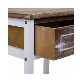 Comodino Alexandra House Living Bianco 29 x 42 x 40 cm