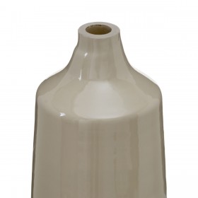 Bottiglia Beige Argentato Alluminio Cristallo 20 x 11 x 53 cm Decorativa