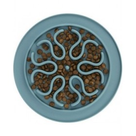 Ciotola ad Alimentazione Lenta per Animali Domestici Trixie TX-25035 Azzurro Grigio Silicone