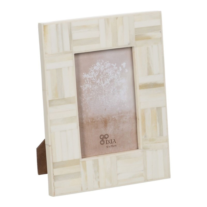 Cornice Portafoto Crema Resina 10 x 15 cm 17 x 1,5 x 22 cm