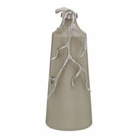 Bottiglia Beige Argentato Alluminio Cristallo 17 x 16 x 44 cm Decorativa