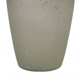 Bottiglia Grigio Argentato Alluminio Cristallo 12 x 12 x 36 cm Decorativa