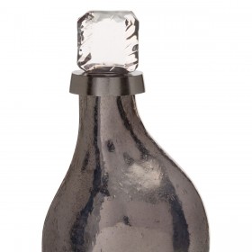 Bottiglia Argentato Alluminio Cristallo 13 x 10 x 43 cm Decorativa