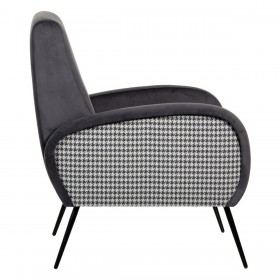 Poltrona Nero Grigio 68 x 97 x 86 cm