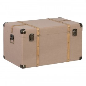 Set di Bauli Taupé Lino Metallo Legno MDF 77 x 47 x 42 cm (4 Unità)