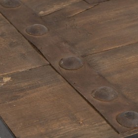 Tavolino da Caffè Nero Naturale 165 x 64 x 55 cm