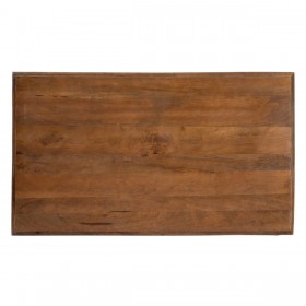 Tavolino da Caffè Bianco Naturale 120 x 70 x 45 cm