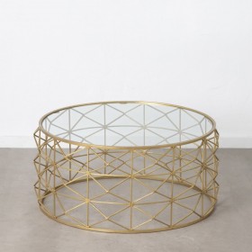 Tavolino da Caffè Dorato 98 x 98 x 44 cm