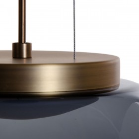 Lampadario Nero Dorato 20 W