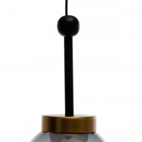 Lampadario Nero Dorato 5 W