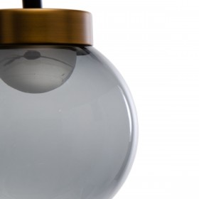 Lampadario Nero Dorato 5 W