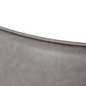 Sedia da Sala da Pranzo Grigio Ecopelle Legno Metallo 58 x 58 x 81,5 cm