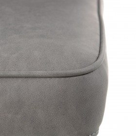 Sedia da Sala da Pranzo Grigio Ecopelle Legno Metallo 58 x 58 x 81,5 cm