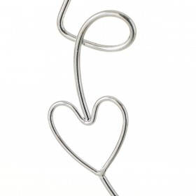 Statua Decorativa Bianco Argentato Ceramica Ferro 15,7 x 8 x 42,9 cm