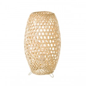 Lampada da tavolo Naturale Metallo Bambù 40 W 220-240 V 20 x 20 x 35 cm