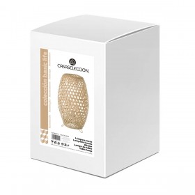 Lampada da tavolo Naturale Metallo Bambù 40 W 220-240 V 20 x 20 x 35 cm