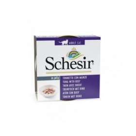 Cibo per gatti Agras Pet Foods SCHESIR Tuna with beef in jelly Pesce 85 g