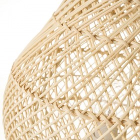 Lampada da tavolo Naturale Metallo Rattan 40 W 220-240 V 24 x 24 x 27 cm