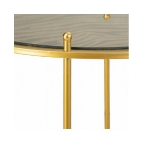 Set di 3 tavoli Alexandra House Living Oro 53 x 60 x 53 cm