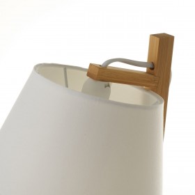 Lampada da tavolo Bianco Naturale Bambù 40 W 220-240 V 27 x 21 x 50 cm