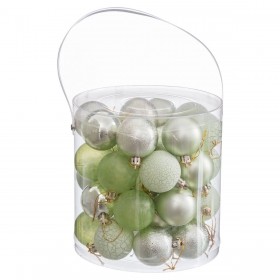 Palle di Natale Verde Plastica Ø 5 cm (40 Unità)