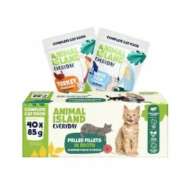 Cibo per gatti ANIMAL ISLAND Turkey 40 x 85 g