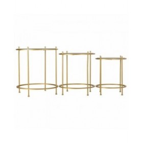 Set di 3 tavoli Alexandra House Living Oro 53 x 60 x 53 cm