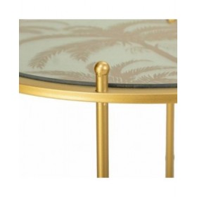 Set di 3 tavoli Alexandra House Living Oro 53 x 60 x 53 cm