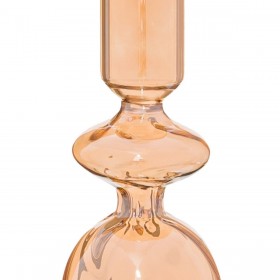 Candelabro Dorato Cristallo Natale 9 x 9 x 28 cm